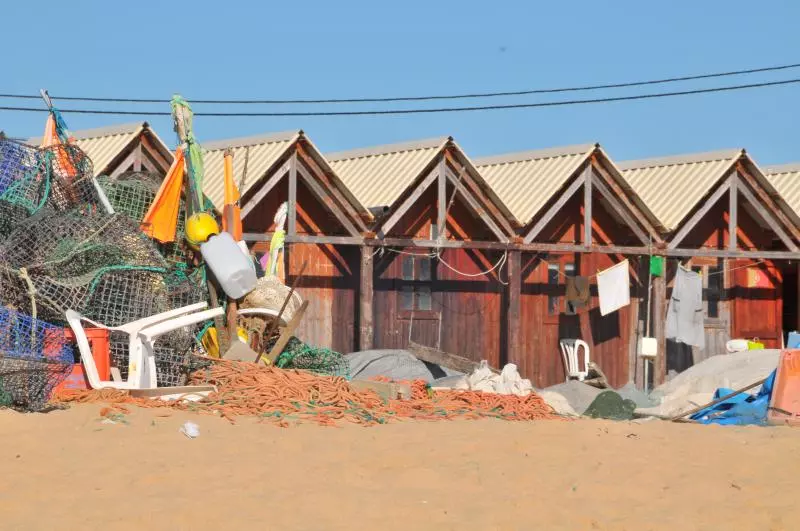 Fischerhäuser an der Algarve