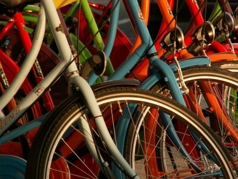 Fahrräder für eine Küstenfahrt