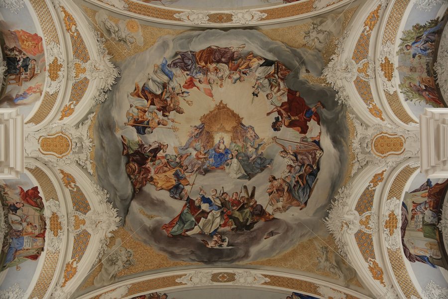 Fresco in the ceiling of Mariä Himmelfahrt, Dillingen an der Donau