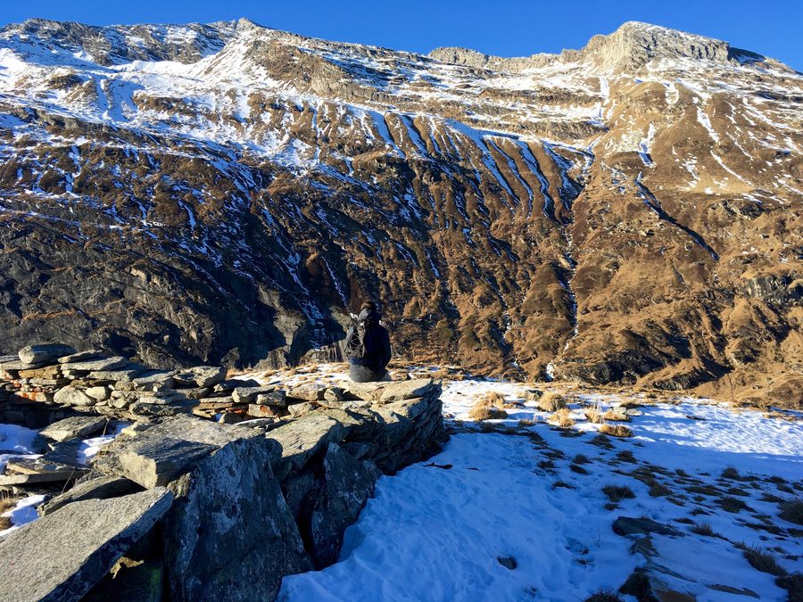Wanderung in der Berglandschaft rund um Vals