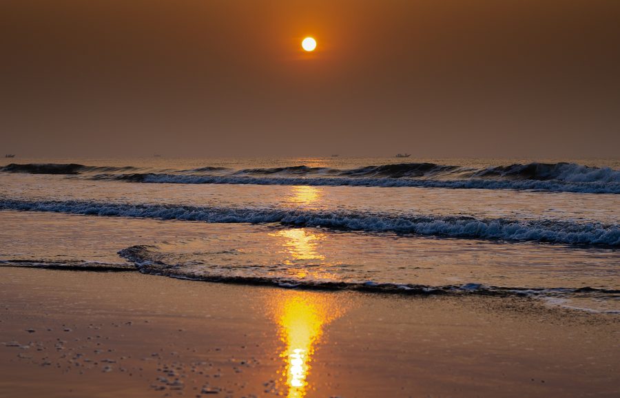 Sunrise at Puri Sea Beach