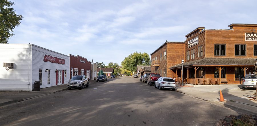 Die Innenstadt von Medora in North Dakota.