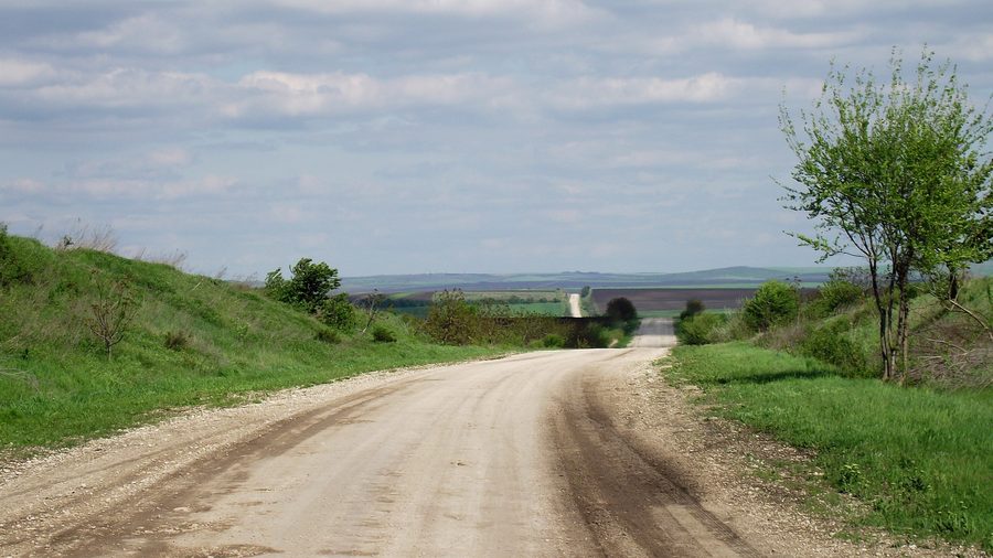 Landscape in Leova District, Moldova