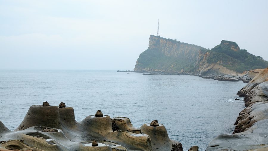 Felslandschaft im Yehliu Geopark in Taiwan