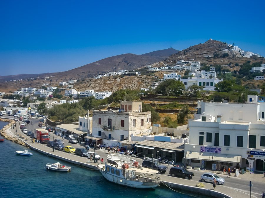 Landschaft auf Paros in Griechenland