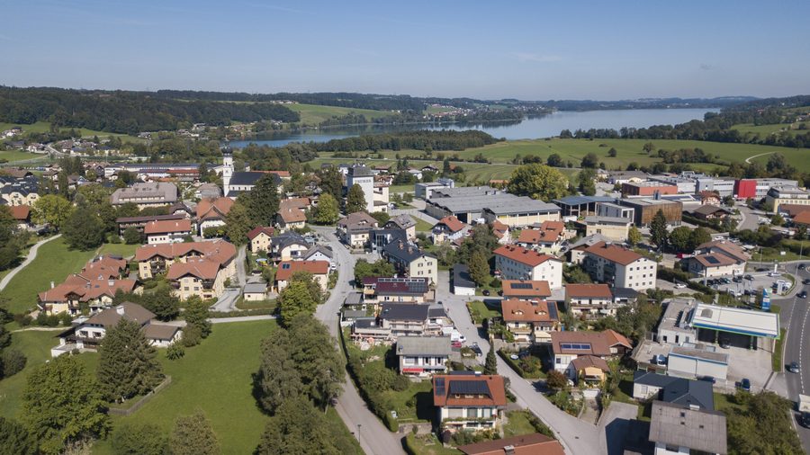 Blick ins Salzburger Seenland bei Obertrum