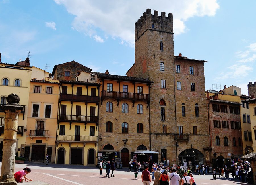 Grand Square in Arezzo, Tuscany