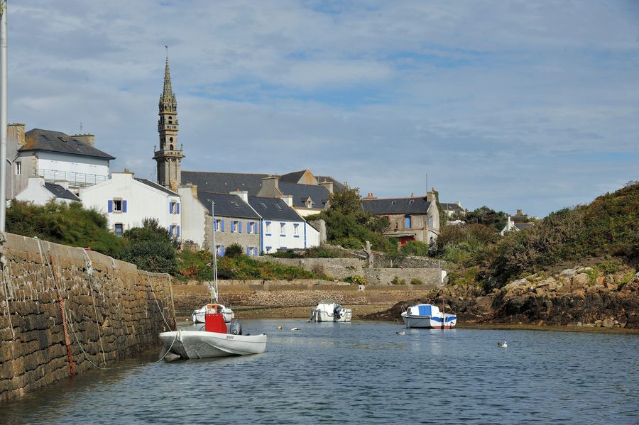 Hafen und Küste von Lampaul auf der Insel Ouessant