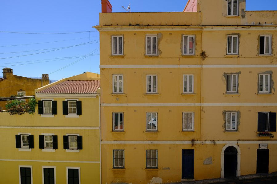 Historische Gebäude in der Altstadt von Gibraltar