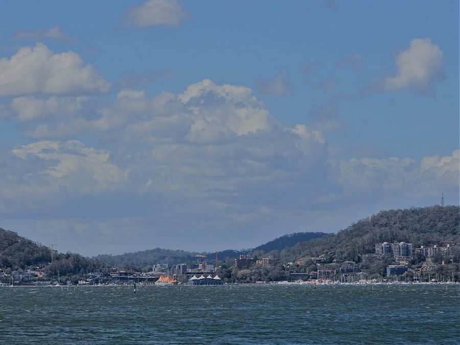 Blick auf Gosford an der Central Coast von New South Wales.
