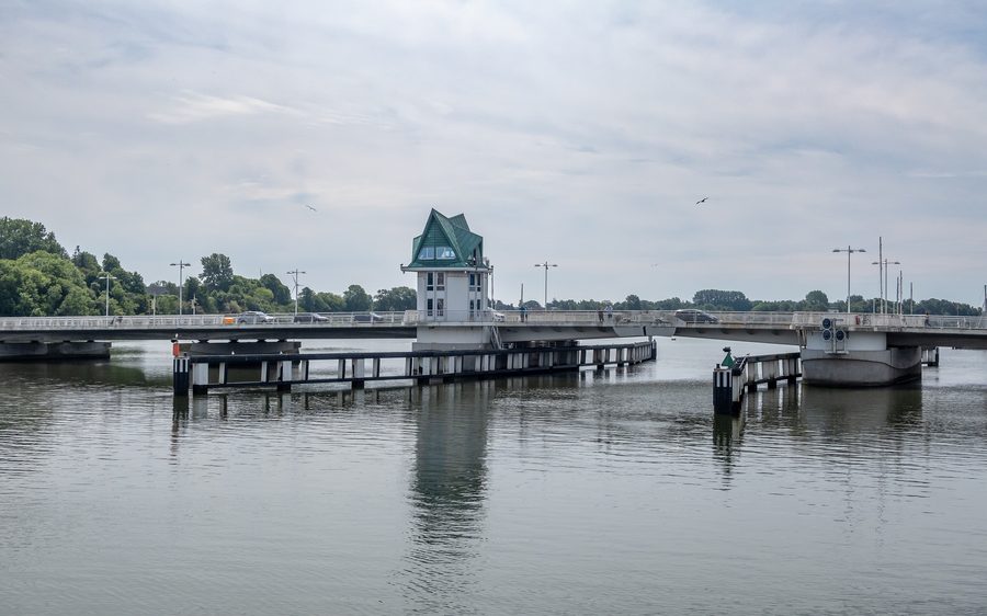Schleibrücke über die Schlei bei Kappeln in Schleswig-Holstein