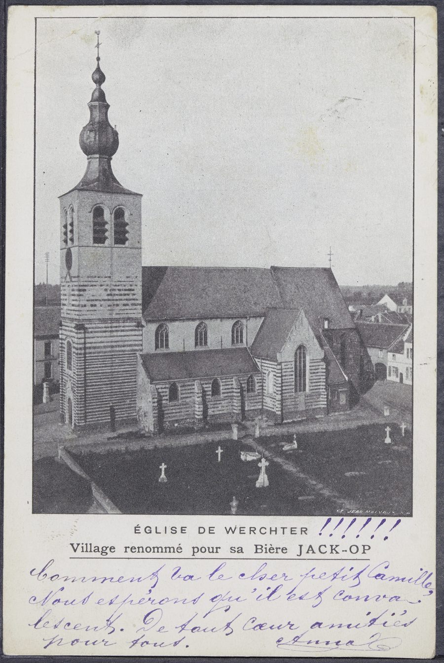 Historische Ansicht der Sint-Jan-De-Doperkerk in Werchter