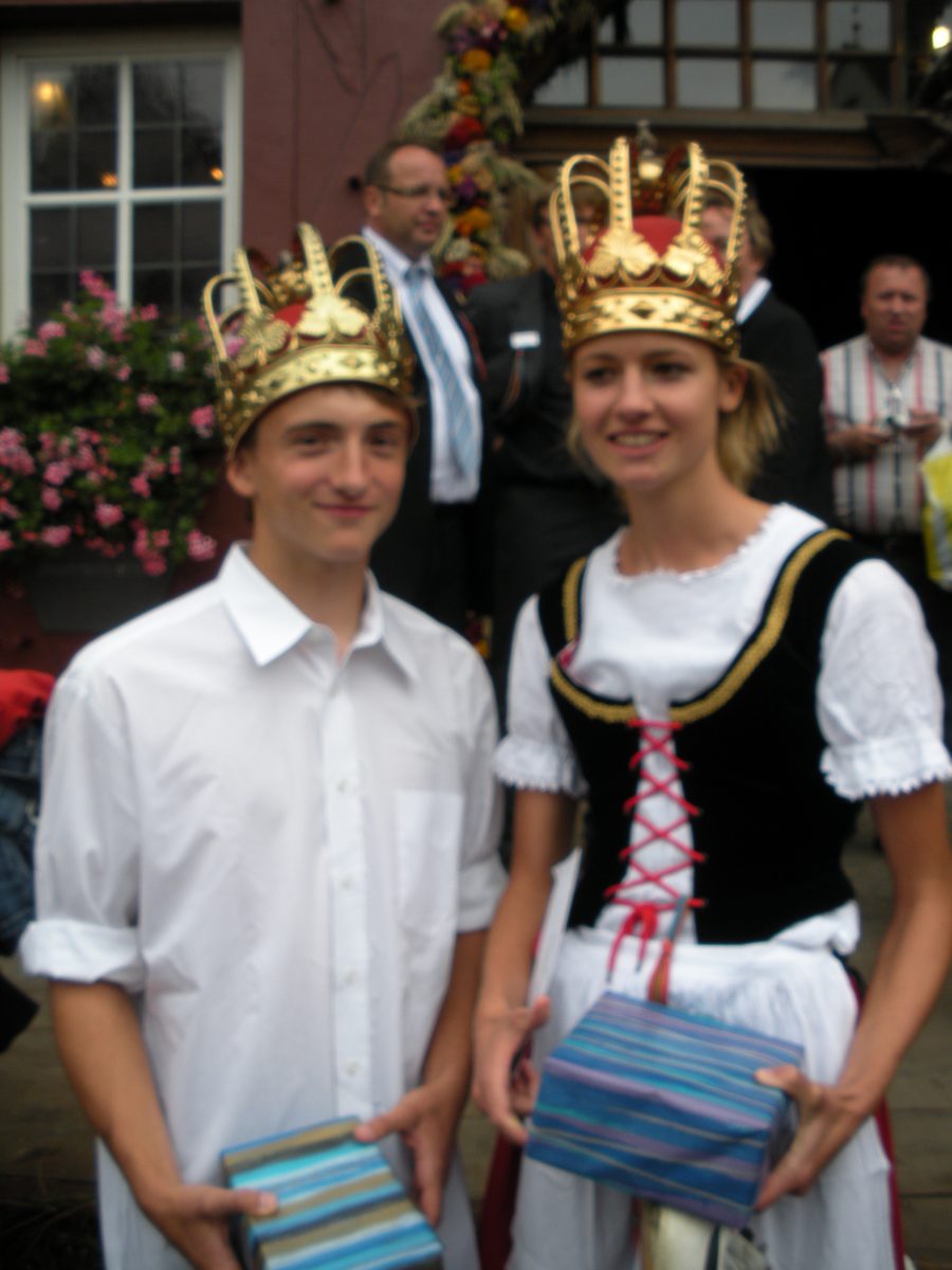 Das Schäferkönigspaar beim Schäferlauf in Markgröningen 2008