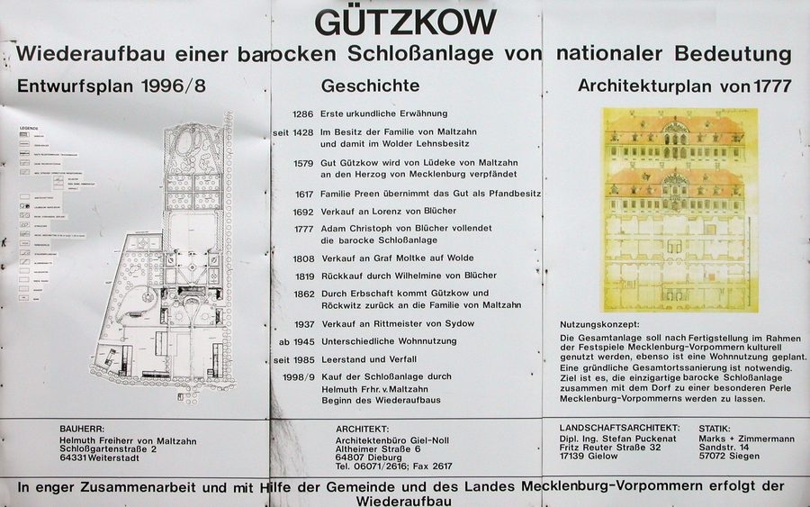 Barockes Schloss als Herrenhaus des ehemaligen Ritterguts in Röckwitz