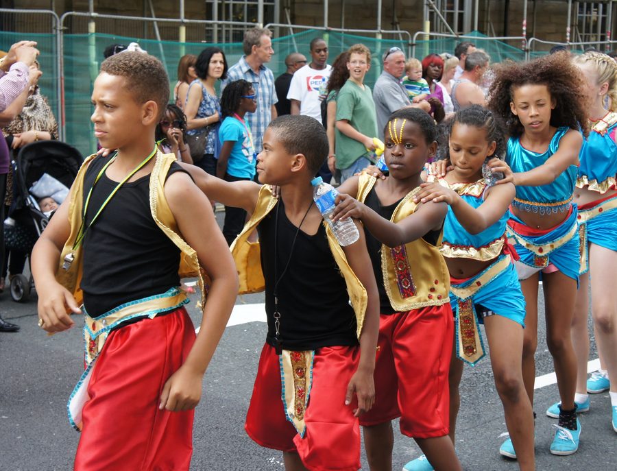 Tänzer beim Huddersfield Caribbean Carnival 2014