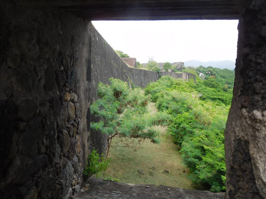 Bastion am Meer von Fort Louis Delgrès in Guadeloupe