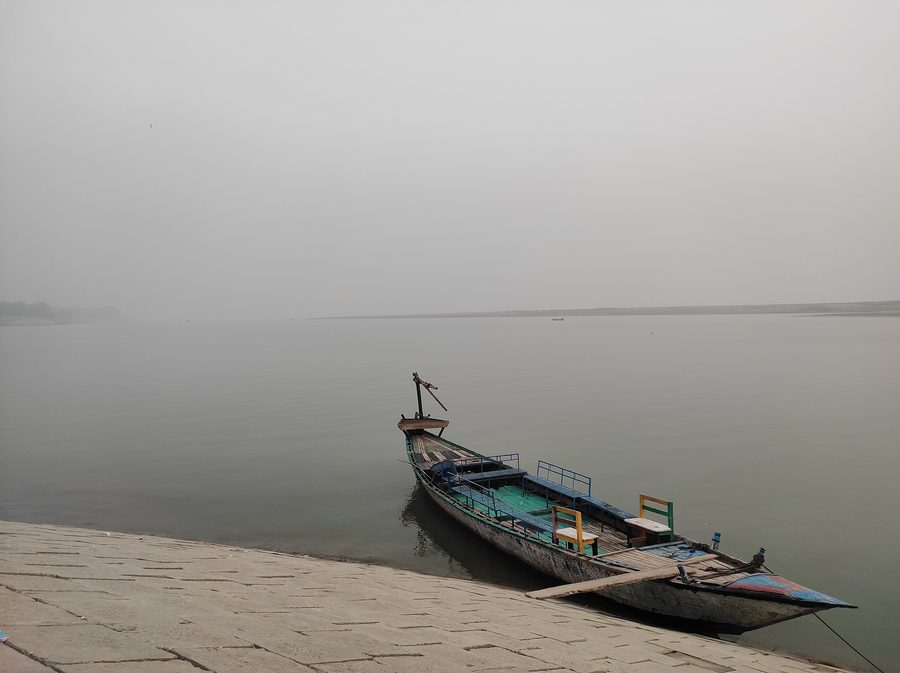 Ufer des Padma-Flusses im I-Block von Rajshahi