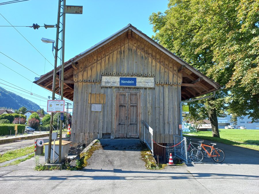 Bahnhof Nendeln im Ortsteil Nendeln der Gemeinde Eschen in Liechtenstein