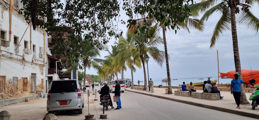 Straße in Stone Town auf Sansibar