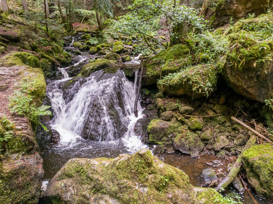 Großer Wasserfall in der Ravennaschlucht