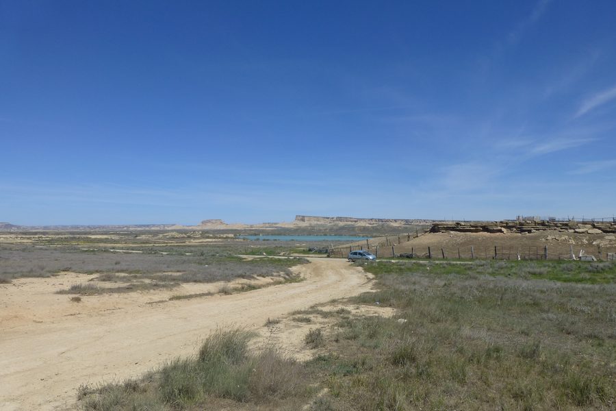 Halbwüstenlandschaft der Bardenas Reales in Navarra
