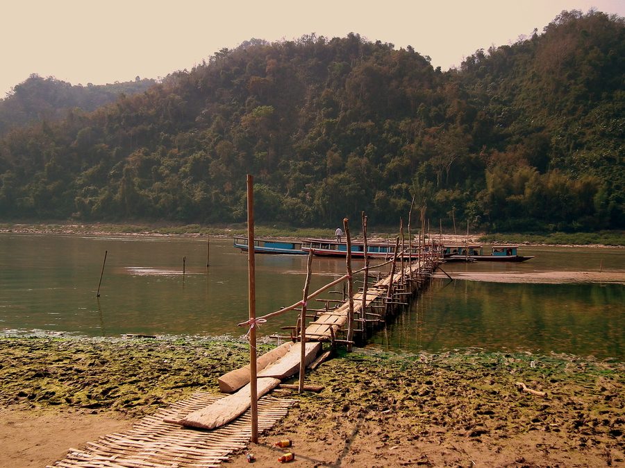 Mekongufer in Laos