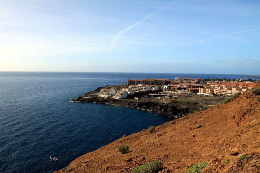 Costa Del Silencio auf Teneriffa, von der Montaña Amarilla aus gesehen