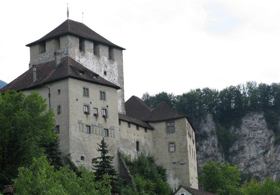 Mittelalterliche Schattenburg in Feldkirch, Vorarlberg