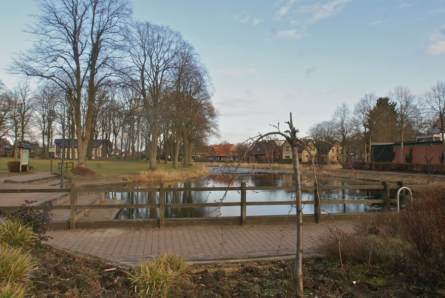 Dorfteich in Bargfeld-Stegen im Kreis Stormarn