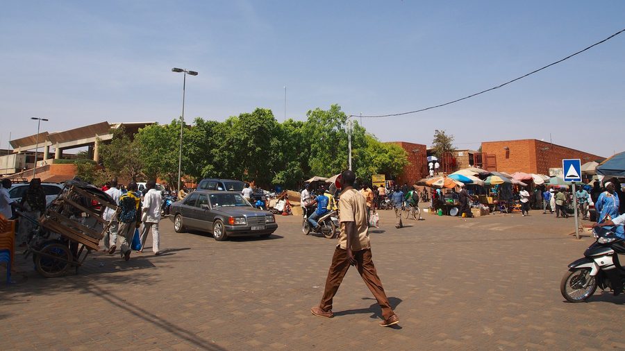 Städtische Szene in Ouagadougou