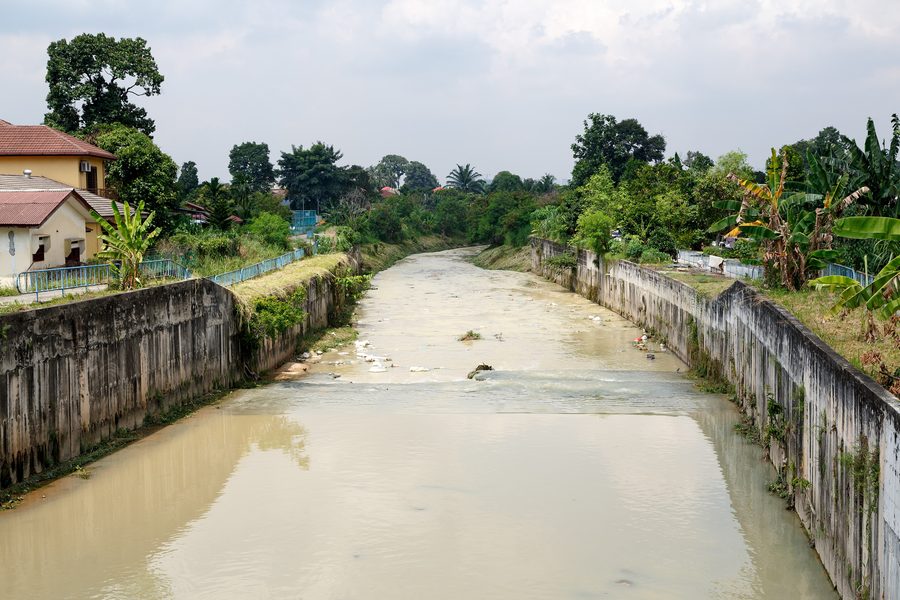 Sungai Gombak in Gombak, Selangor, Malaysia