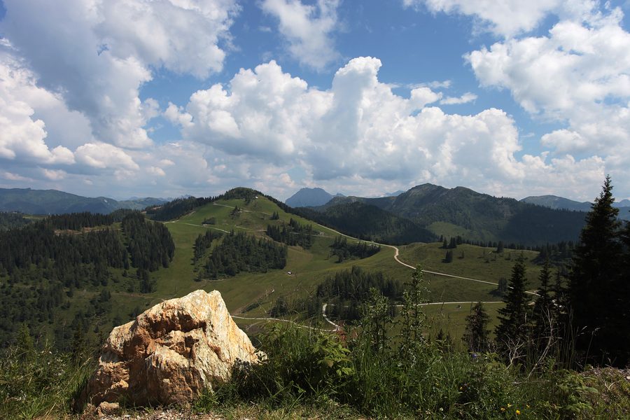 Blick vom Geisterberg im Gernkogelgebiet.