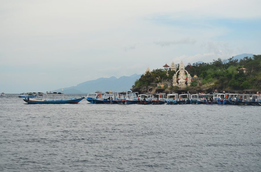 Küstenlandschaft der Insel Menjangan im West Bali National Park auf Bali