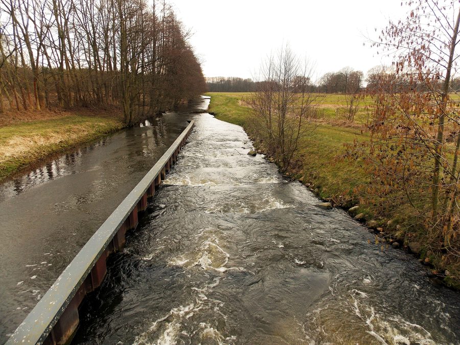Fischtreppe am Wehr in Gresse