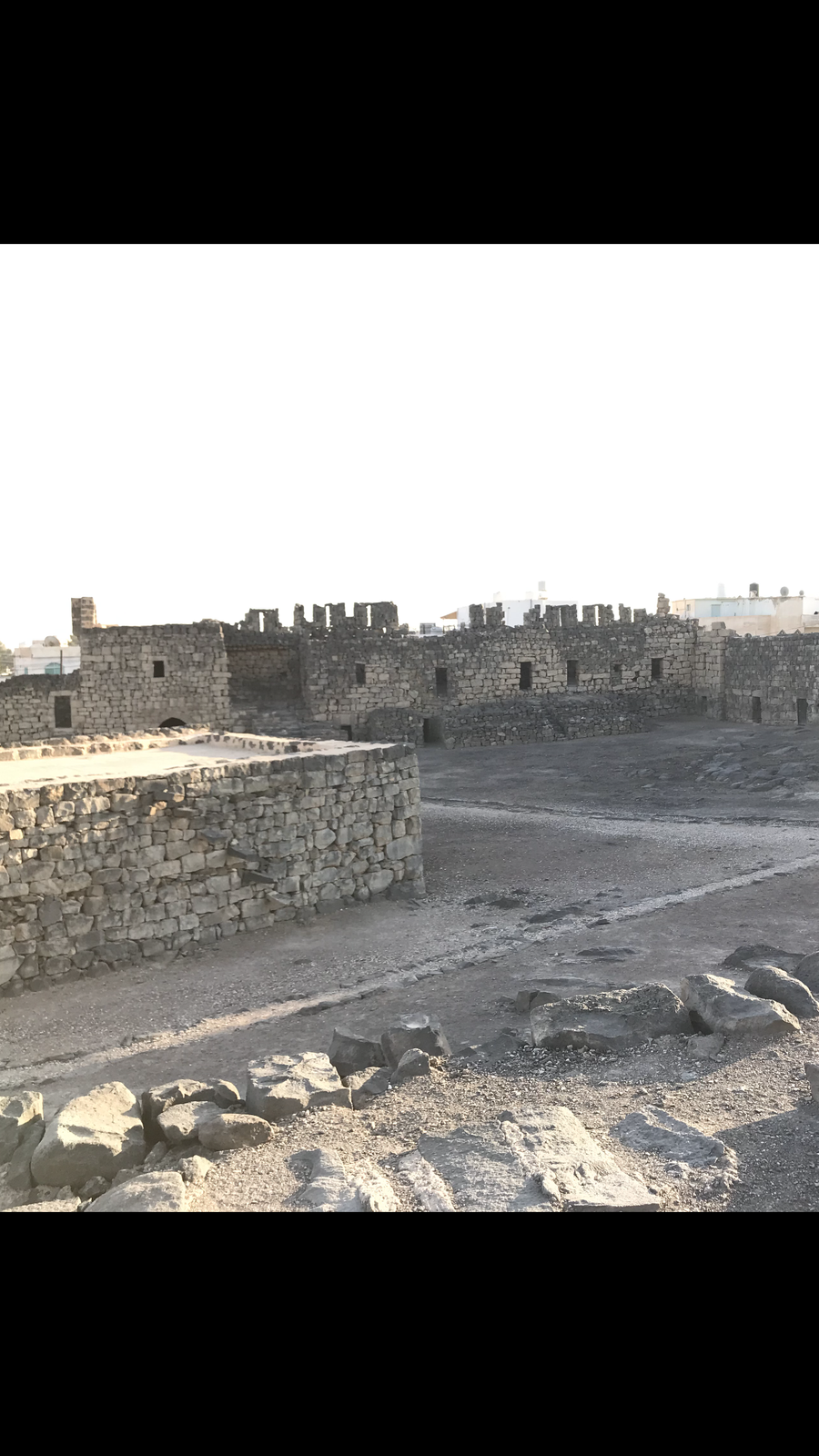 Qasr al-Azraq, eine historische schwarze Basaltburg bei Azraq in Jordanien
