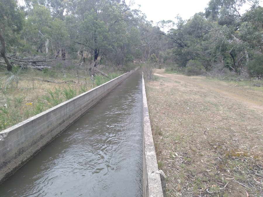 Abschnitt des Bendigo-to-Malmsbury-Kanals in Sedgwick