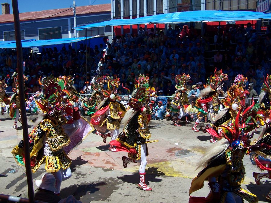 Bailarines de la Diablada en el Carnaval de Oruro
