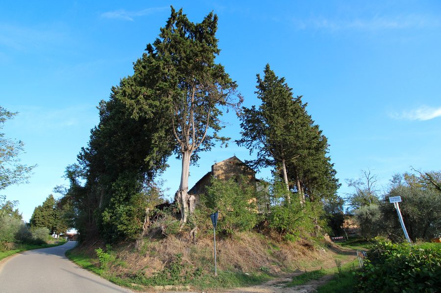 Panoramaansicht von Pastine in der Toskana