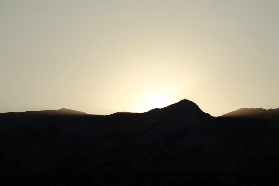Biokovo-Gebirgsmassiv bei Makarska im Morgenlicht
