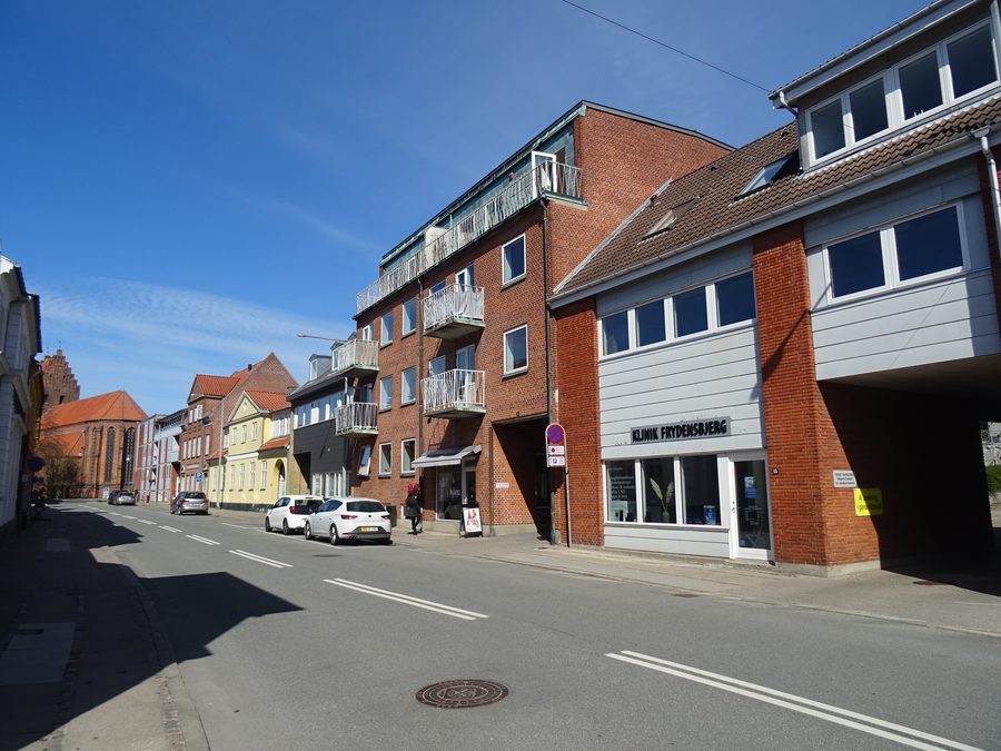 Straße Købmagergade in Næstved, Dänemark