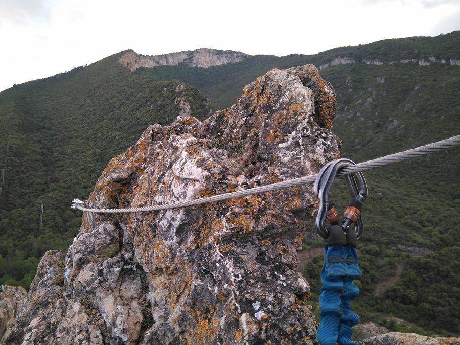 Panorámica desde una vía ferrata en la zona de Sobrón