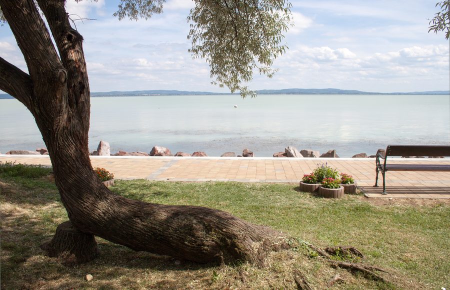 Strand in Balatonakali am Balaton