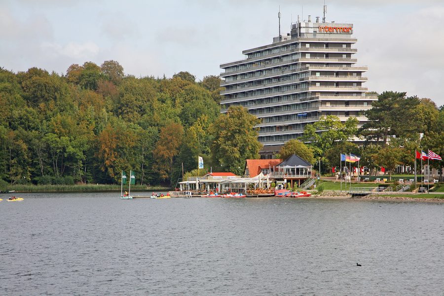 Dieksee-Promenade in Malente in der Holsteinischen Schweiz