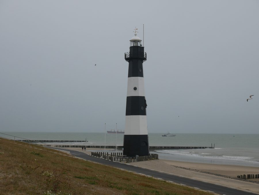 Lighthouse Nieuwe Sluis near Breskens