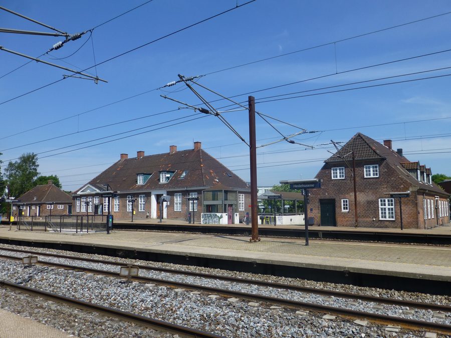 Bahnhof Hedehusene an der Bahnstrecke in Dänemark