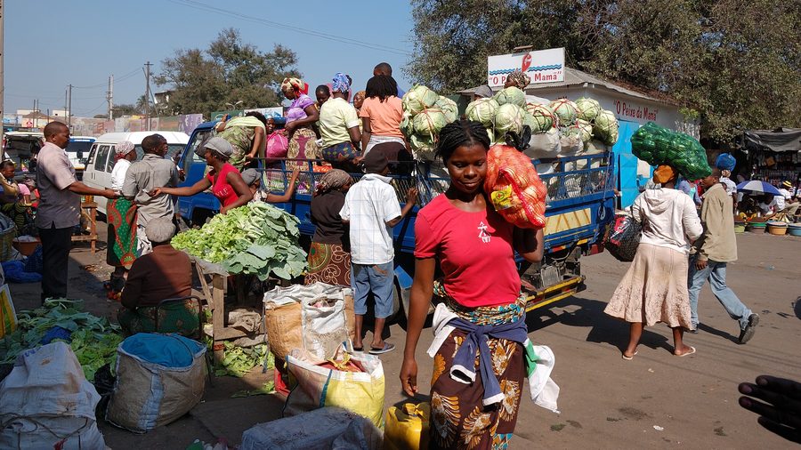 Marktszene in Maputo