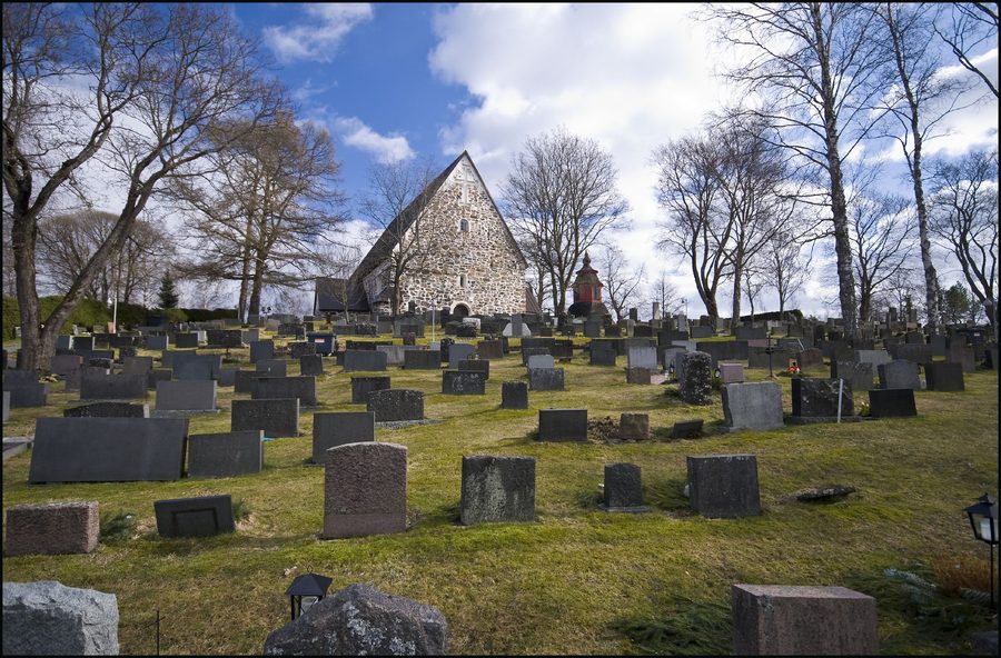 Lieto Church, a medieval stone church in Lieto, Finland