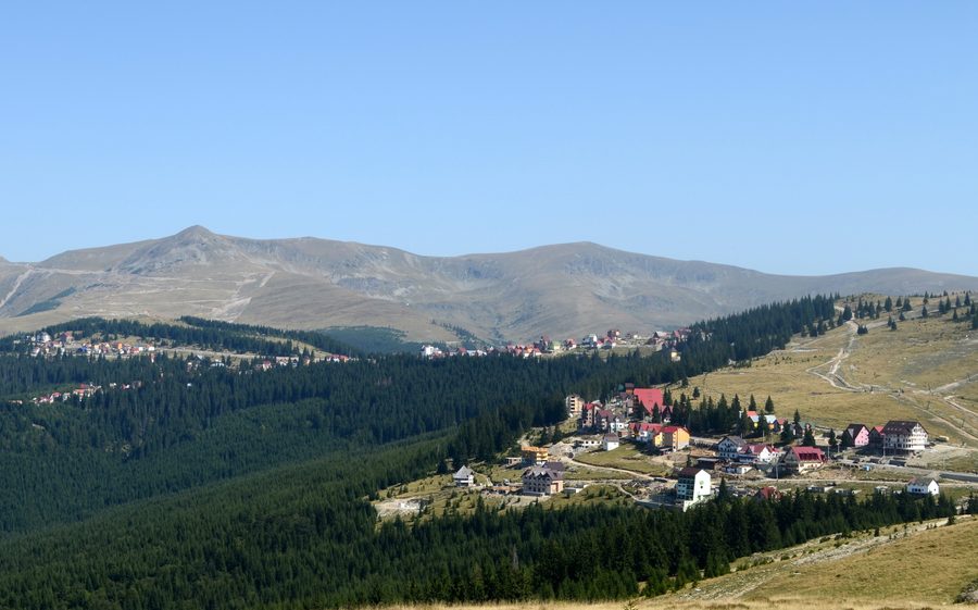 Blick auf das Bergresort Rânca im Kreis Gorj