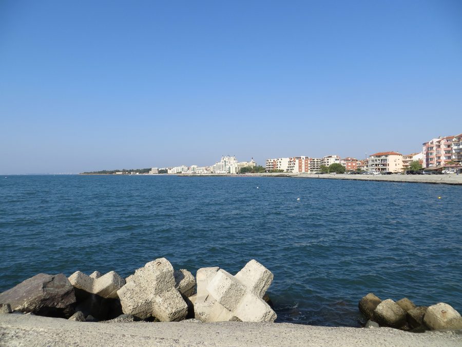 Küste bei Pomorie am Schwarzen Meer in Bulgarien