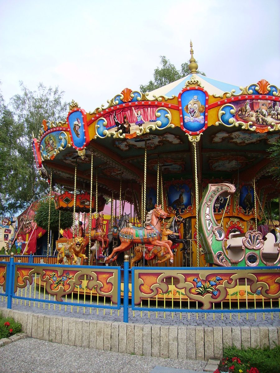 Karussell im Freizeit-Land Geiselwind bei Geiselwind in Franken